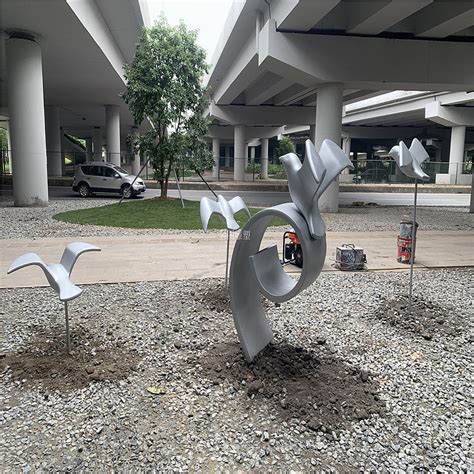 南沙玻璃钢景观小品雕塑银色海鸥雕塑户外园林摆件|纯艺术|雕塑 ...