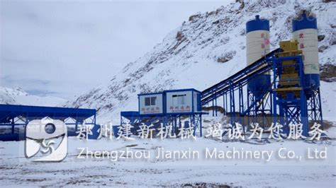 郑州建新双HZS60站高标准助力玉树建强制式搅拌机-环保在线