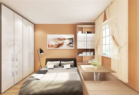 时尚现代简约风格卧室榻榻米装修案例-房天下装修效果图