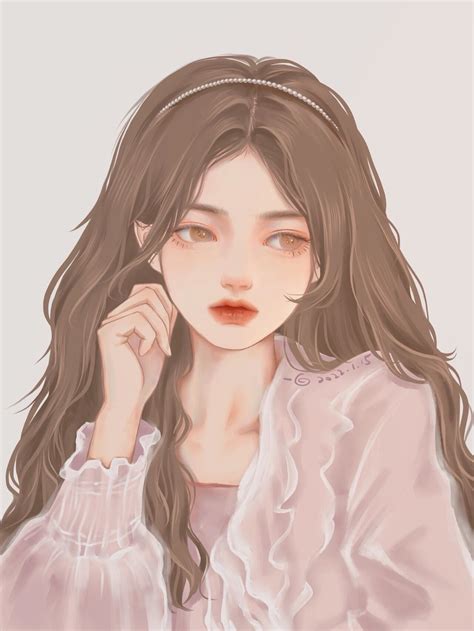 女生头像漫画温柔背影