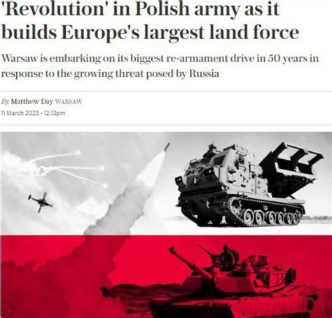 间接军援乌克兰，帮助波兰打造欧洲最强陆军，俄专家强力警告韩国