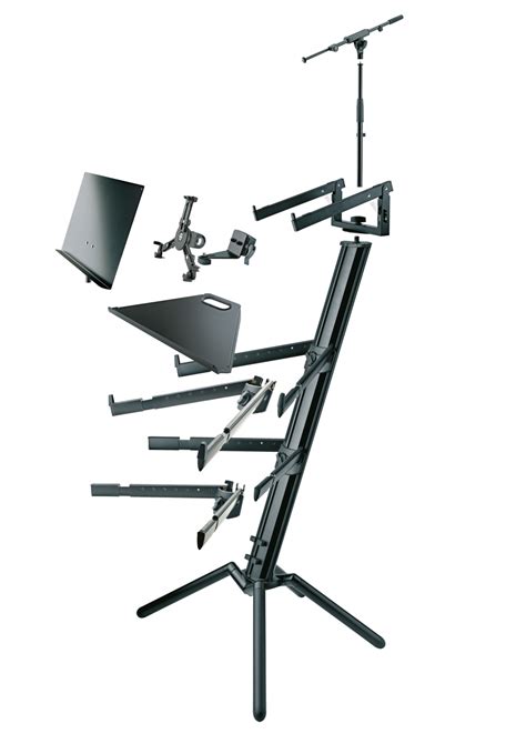 K&M 18860 Keyboard stand black Spider Pro anodized aluminum (18860)