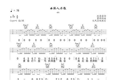 NP0504.en - 曲终人亦散 鼓谱 (动态) 15元-金牌乐手网