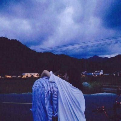 非主流情侣头像蓝天