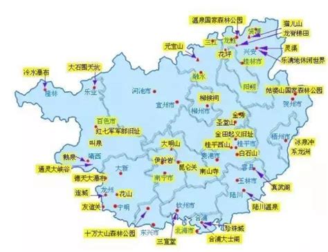 广西地图旅游路线_广西地图旅游路线图 - 随意优惠券