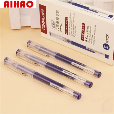 AIHAO Brand Gel Ink Pen, Smooth Writing 12pcs Roller Tip Pen,Chinese ...
