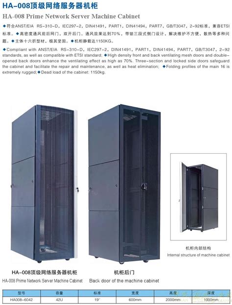 仿威图服务器机柜标准规格折型材机柜 - 三盛机柜 - 九正建材网