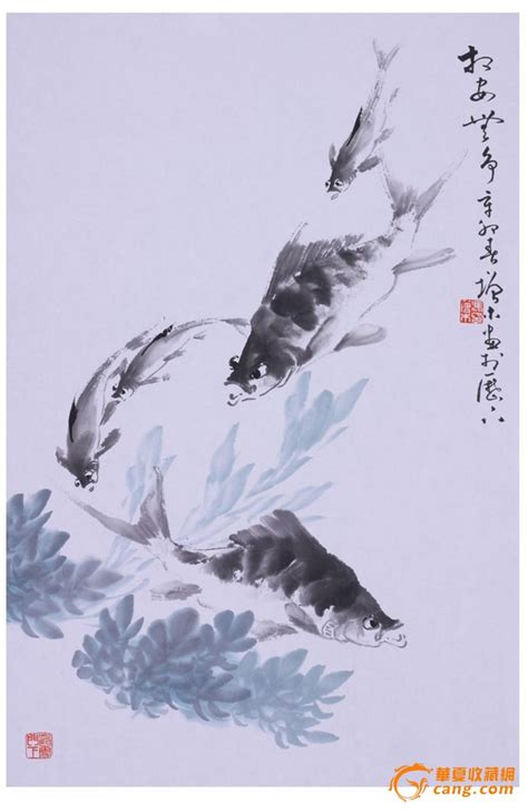 国画小品 鱼设计图__绘画书法_文化艺术_设计图库_昵图网nipic.com