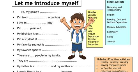 Let me introduce myself - ESL worksheet by Mirabai