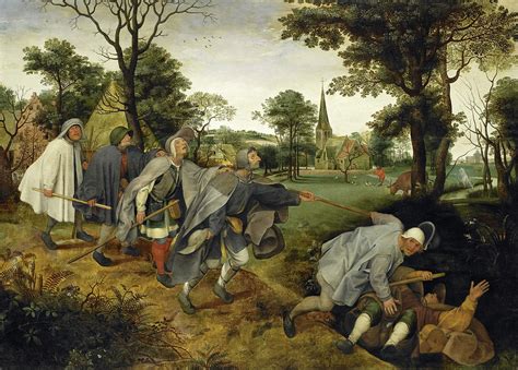 The Blind Leading the Blind, 1568 Painting by Pieter Bruegel the Elder ...