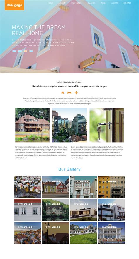 房屋外观设计公司网站模板_站长素材