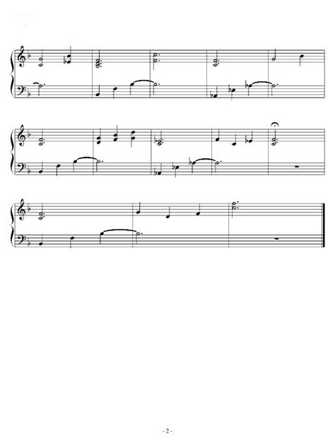 伽蓝之洞-空之境界第四章伽蓝之洞OST双手简谱预览2-钢琴谱文件（五线谱、双手简谱、数字谱、Midi、PDF）免费下载