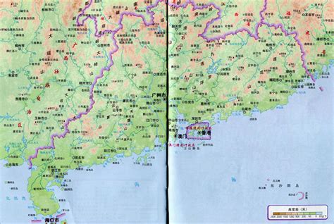 广东地形图图片