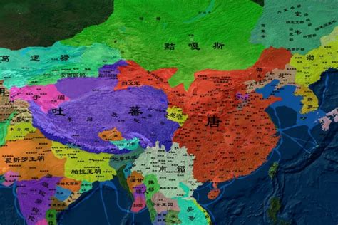 唐朝地图图片
