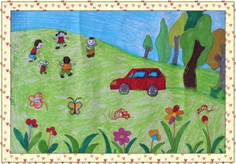 少儿书画作品-美丽的家乡/儿童书画作品美丽的家乡欣赏_中国少儿美术教育网