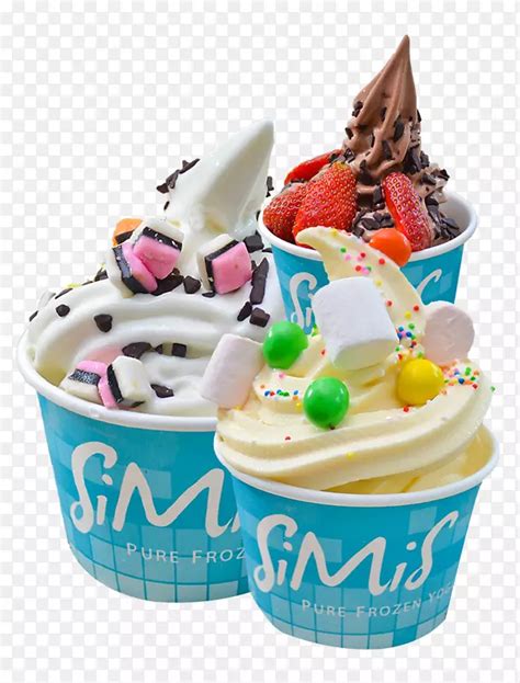 圣代冷冻酸奶冰淇淋圆锥形牛奶冰淇淋PNG图片素材下载_图片编号5737954-PNG素材网