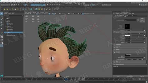 Maya卡通人物角色建模纹理动画等完整实例制作视频教程 - 3D动画教程 - 人人CG 人人素材 RRCG