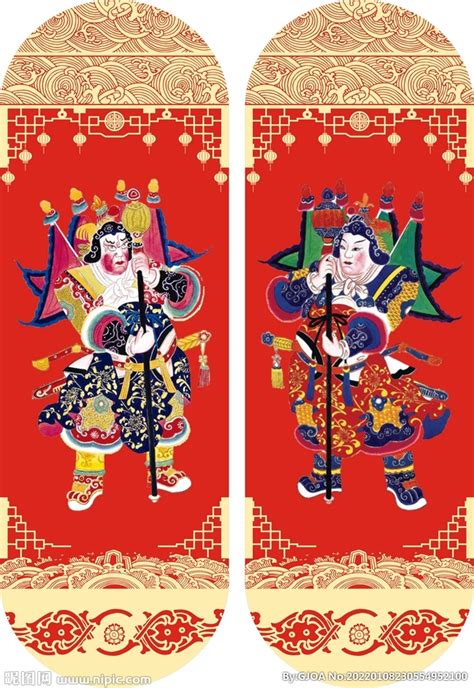 年画门神图片