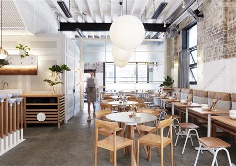 柔和的餐饮空间设计，软化硬朗的工业风格-易美居