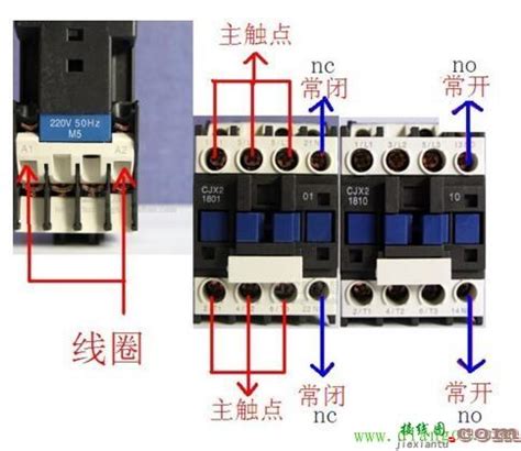 交流接触器接线图图片