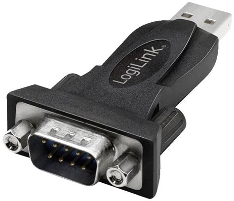 LogiLink USB 2.0, Series Adapter [1x D-SUB-plug 9-pin - 1x USB 2.0 connector A] AU0002E | Conrad.com