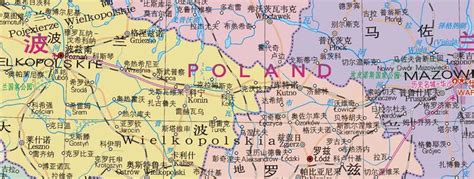 波兰地图图片