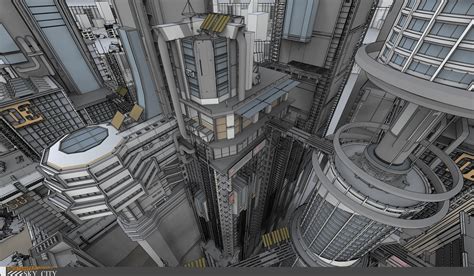 未来城市场景渲染|三维|场景|秀才2016 - 原创作品 - 站酷 (ZCOOL)