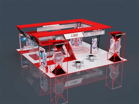 简约工业风展位展会3d效果图设计制作|三维|展览|SHEJILION - 原创作品 - 站酷 (ZCOOL)
