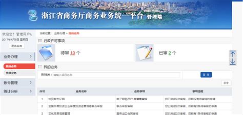 浙江省商务厅公共技术（业务）统一平台-中国国际电子商务网