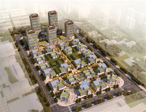 新古典风格商业住宅小区效果图下载-光辉城市