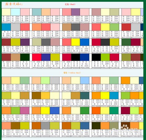 html颜色代码表（全）-百度经验