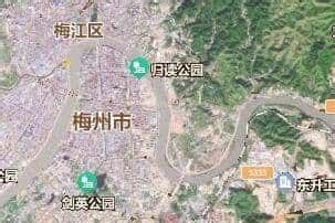 梅州地图图片