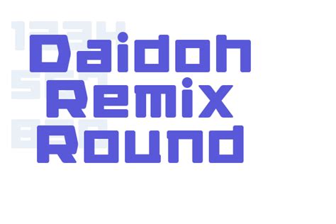 Daidoh Remix Round - Font Free [ Download Now ]
