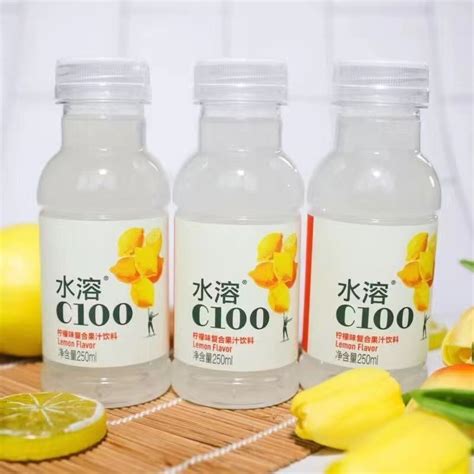 水溶C100量贩装mini250ml*12瓶整箱柠檬味复合果汁饮料-阿里巴巴