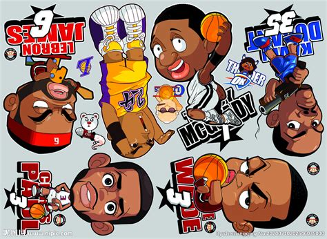 NBA球星设计图__动漫人物_动漫动画_设计图库_昵图网nipic.com