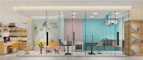 宠物医院效果图|空间|室内设计|清清设计 - 原创作品 - 站酷 (ZCOOL)