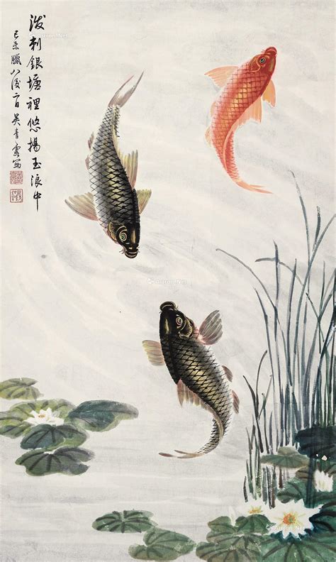 游鱼图图片