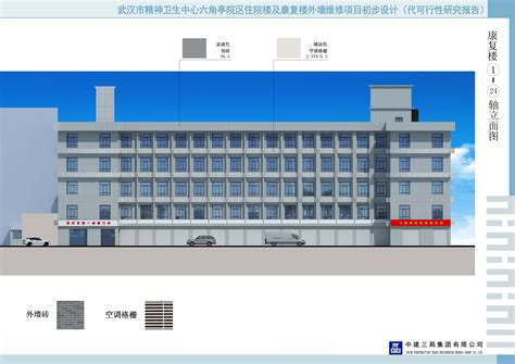 武汉市精神卫生中心六角亭院区住院楼及康复楼立面整治项目公示