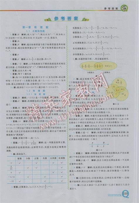 2018年初中一点通七彩课堂七年级数学下册人教版答案——青夏教育精英家教网——