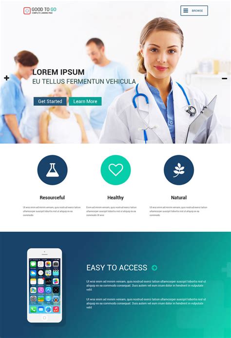 医疗行业HTML5网站模板是一款蓝色大气风格的医疗行业网站模板下载。_金屋文档