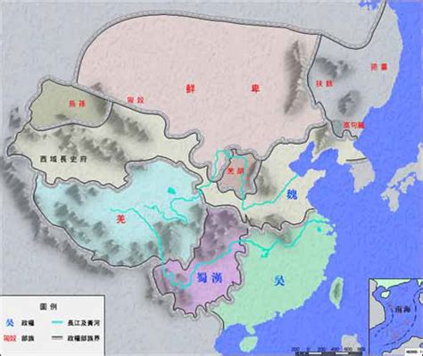 三国分布图图片