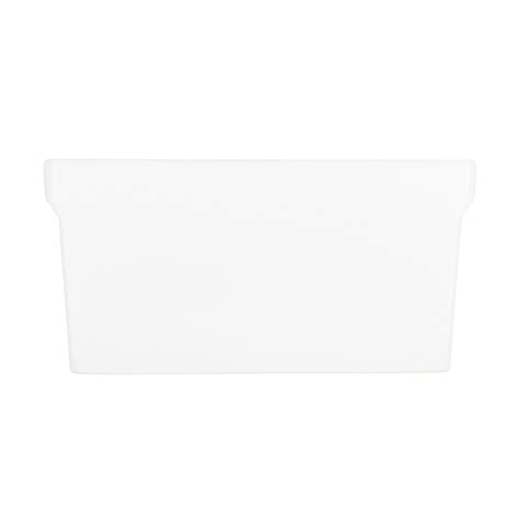 36" Gallo 80/20 Offset Double-Bowl Fireclay Farmhouse Sink - White | Signature Hardware