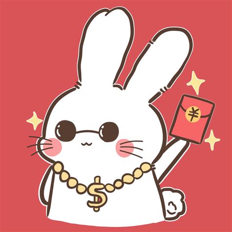 非主流头像兔子男人