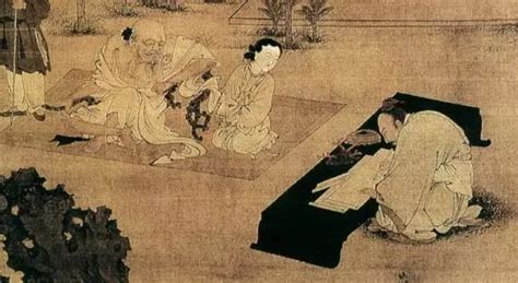 伏生授经图图片