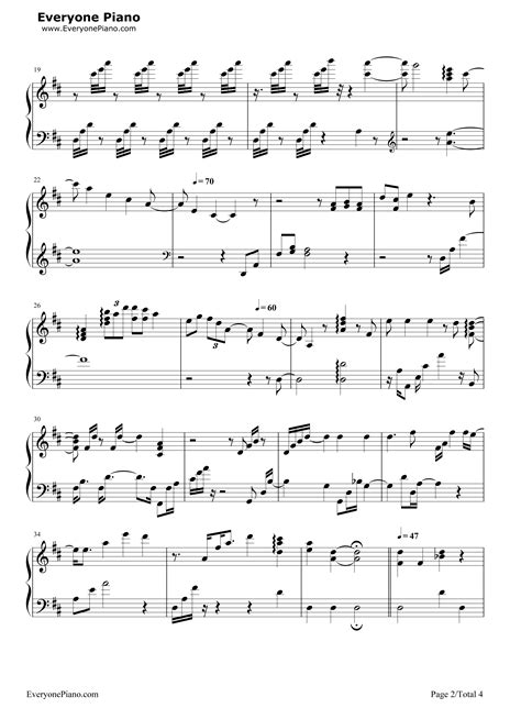 樱花抄-秒速5厘米OST五线谱预览2-钢琴谱文件（五线谱、双手简谱、数字谱、Midi、PDF）免费下载