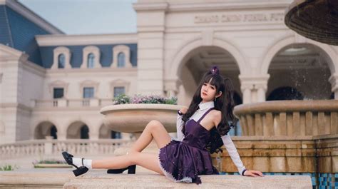 手绘风格紫色女士短裙服装素材图片免费下载-千库网