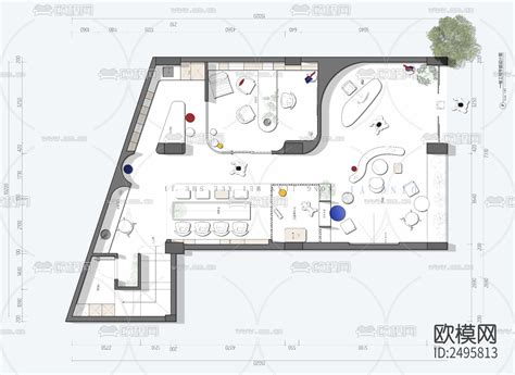 一层宴会厅平面布置图 1:100-五星级酒店设计施工-图片