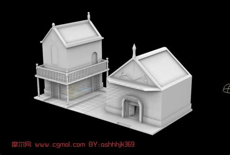 c4d房子建模|三维|建筑/空间|Z92984136 - 原创作品 - 站酷 (ZCOOL)