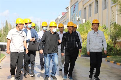 新疆自治区工信厅产业处处长张磊莅临疏勒公司调研指导工作