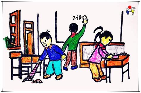 小学看图写话《打扫教室》|打扫教室|小月|桌子_新浪新闻